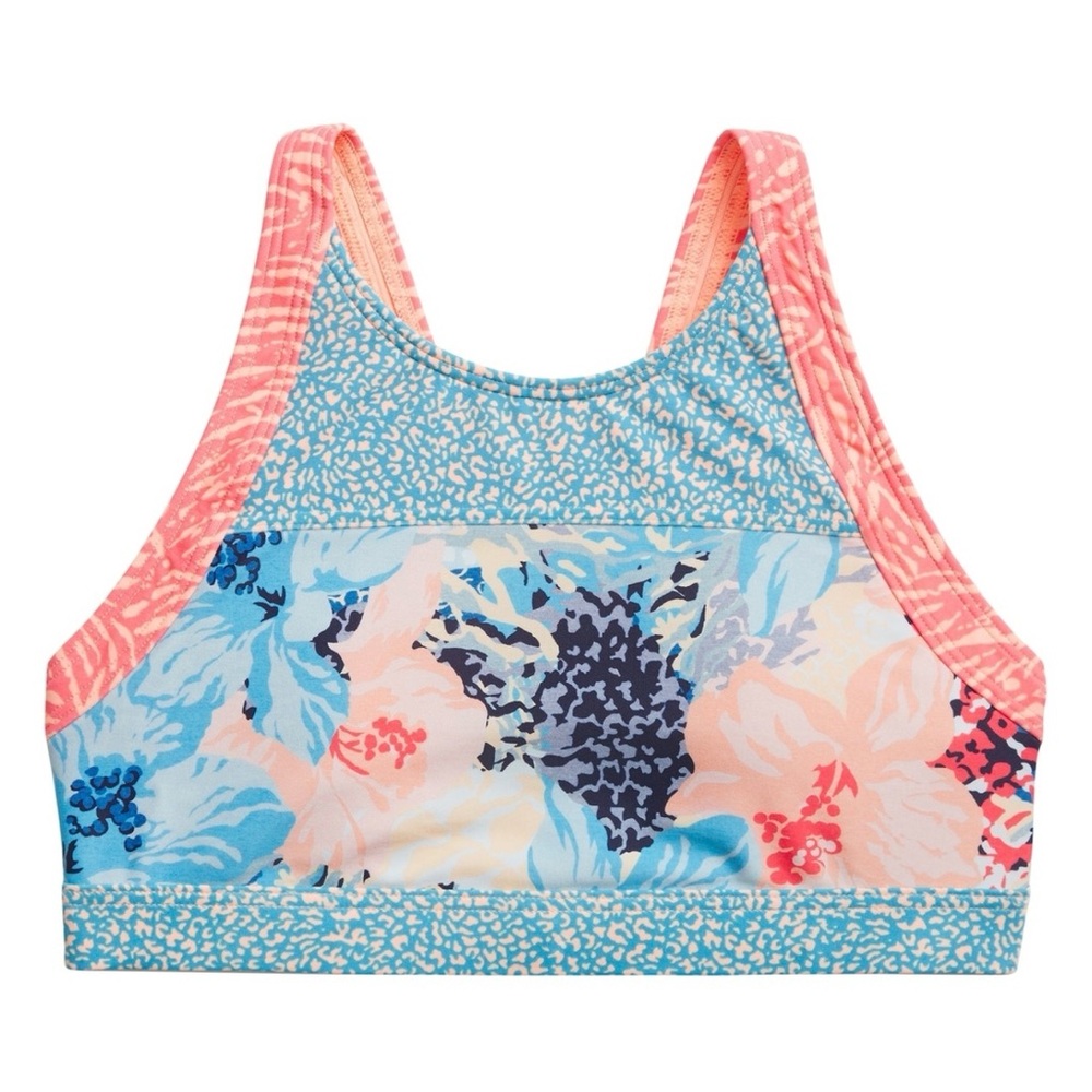 Athleta Girl Bora Bora Bikini Top Sz L/12 All Over Print Swim
beach Active